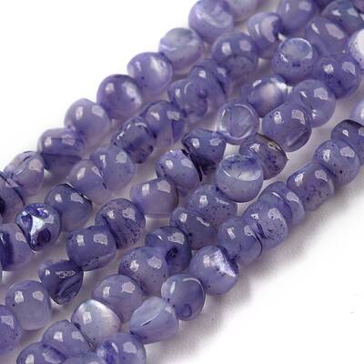 Natural White Shell Dyed Beads Strands