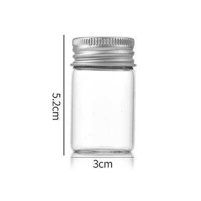 Clear Glass Bottles Bead Containers