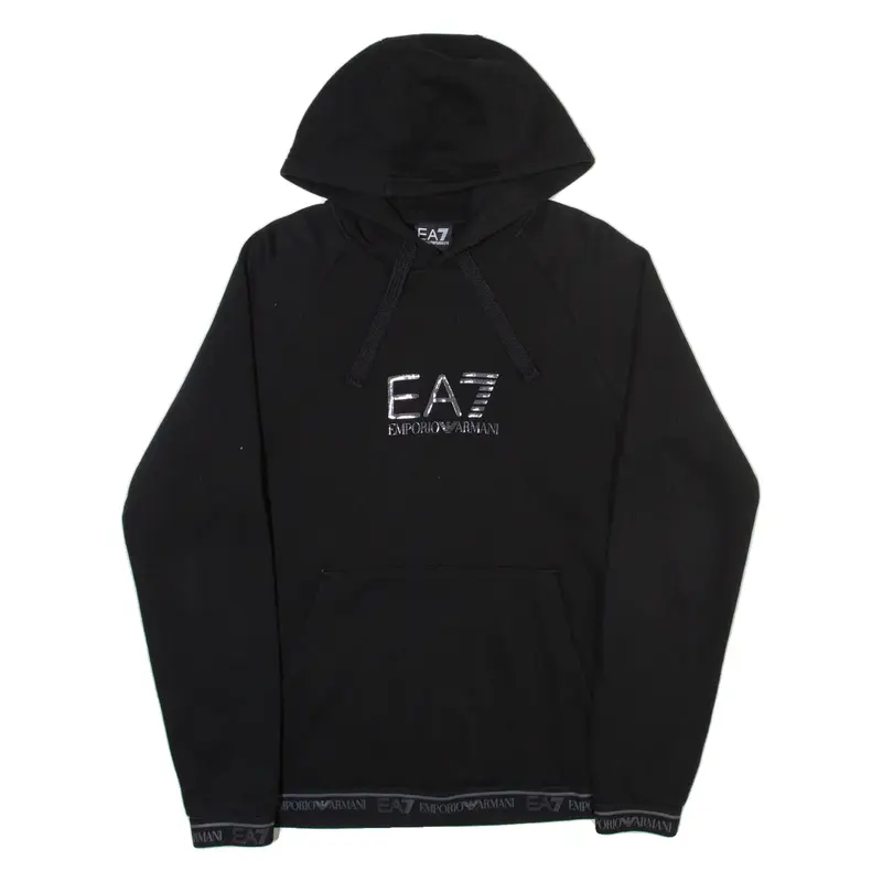 EA7 Mens Black Hoodie XS