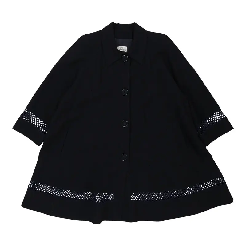 Gai Mattiolo Trench Coat - 2XL Navy Polyester Blend | Size: xx-large
