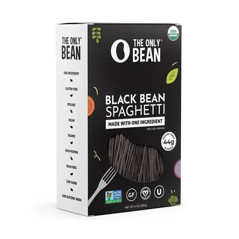Organic Black Bean Spaghetti Bean Pasta (Multiple Pack Sizes Available)