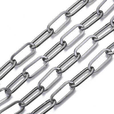 Unwelded Iron Paperclip Chains