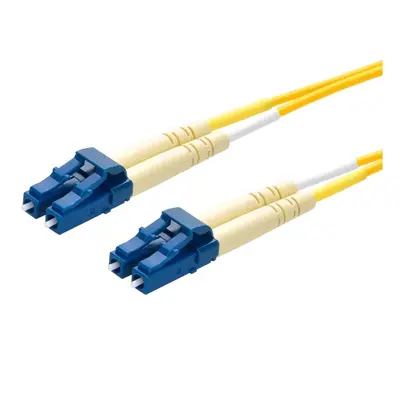 46029 Monoprice SMF Optic Cable LC-LC UL 3mm 9/125 OFNR Duplex Yellow 4m