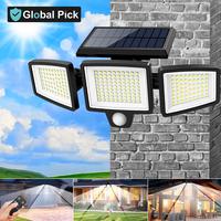 Tuffenough Solar Outdoor Lights 2500LM 210LED Security Lights,3 Heads Dimmable SpotLights with 3 Modes,IP65 Waterproof(1 Pack...
