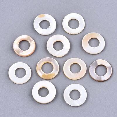 Natural Freshwater Shell Linking Rings