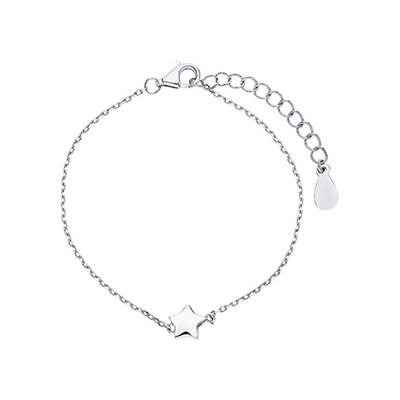 S925 Sterling Silver Cable Chain Link Bracelets for  Children