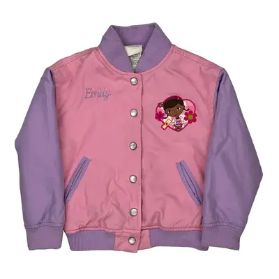 Age 4 Disney Graphic Varsity Jacket - XS Pink Polyester