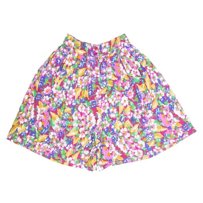 MADD STREET Purple 90s Relaxed Floral Casual Shorts Womens XXS W24