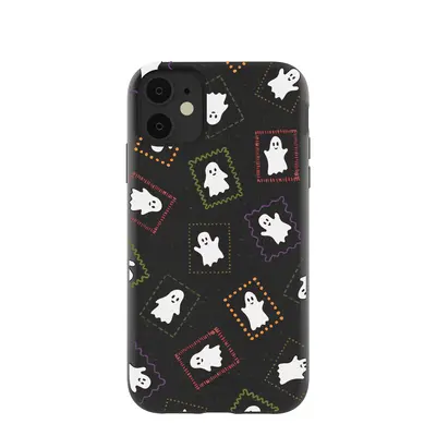 Black Ghost Stamps iPhone 11 Case