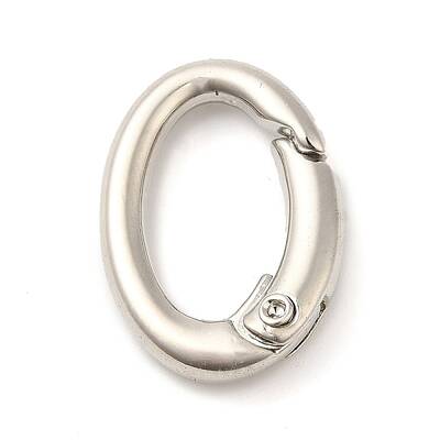 Rack Plating Brass Spring Gate Rings