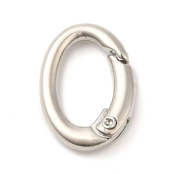 Rack Plating Brass Spring Gate Rings