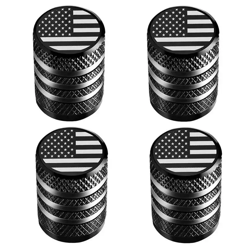 Car Tire Valve Stem Decorative Cap, 4 Counts Corrosion Resistant Leak-proof Tire Valve Stem Cover, Universal Tire Valve Stem...