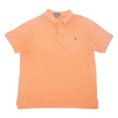 POLO RALPH LAUREN Slim Fit Mens Polo Shirt Orange 2XL