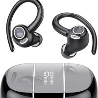 WHATOOK Wireless Earbuds Sport, Bluetooth 5.3 Ear Buds Over-Ear 3D Stereo Headset with Earhooks, 48H Wireless Earphones with ...