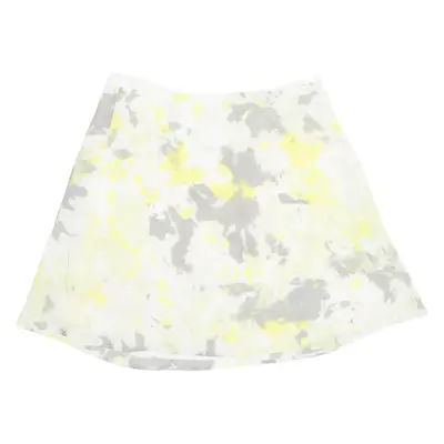 CALVIN KLEIN JEANS Womens A-Line Skirt Yellow Short Floral L