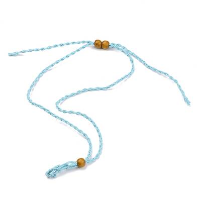 Adjustable Braided Waxed Cord Macrame Pouch Necklace Making