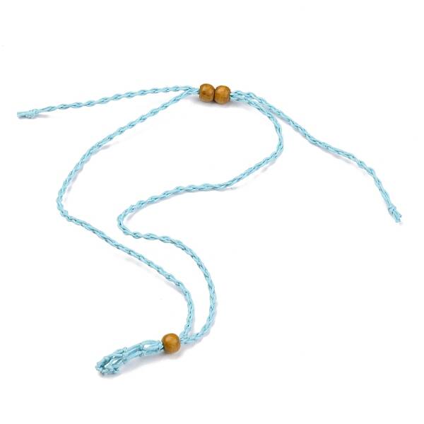 Adjustable Braided Waxed Cord Macrame Pouch Necklace Making