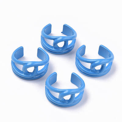 Spray Painted Alloy Cuff Rings