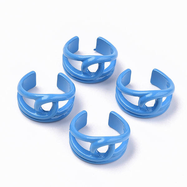 Spray Painted Alloy Cuff Rings