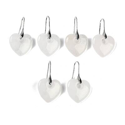 Natural Quartz Crystal Dangle Earrings