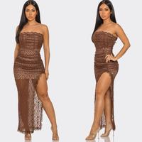 Heidi Lace Tube Maxi Dress