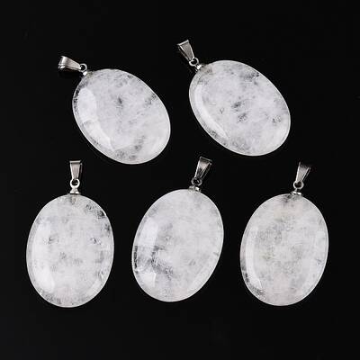 Natural Quartz Crystal Pendants