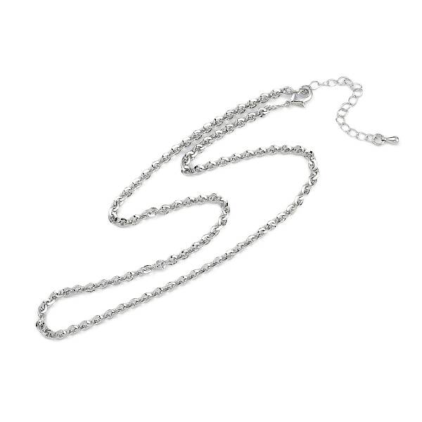 Rack Plating Brass Cable Chain Necklaces for Women
