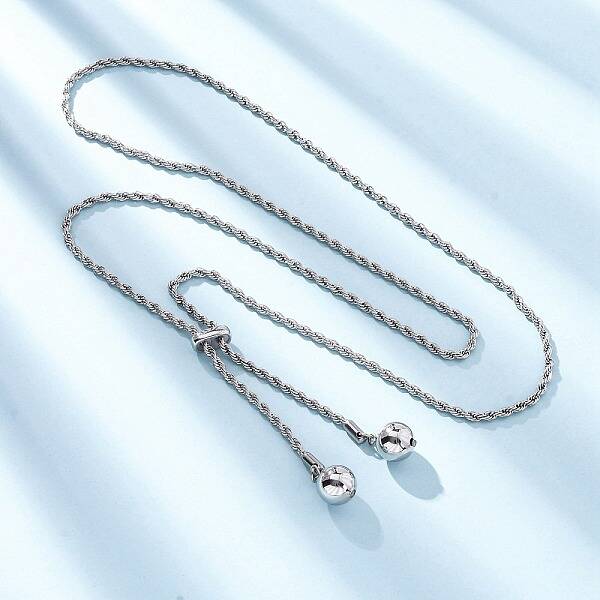 Round Brass Slider Lariat Necklaces for Women