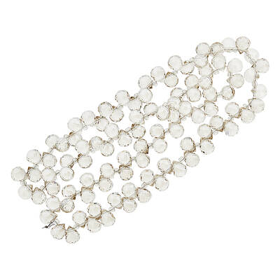 Electroplate Transparent Glass Beads Strands