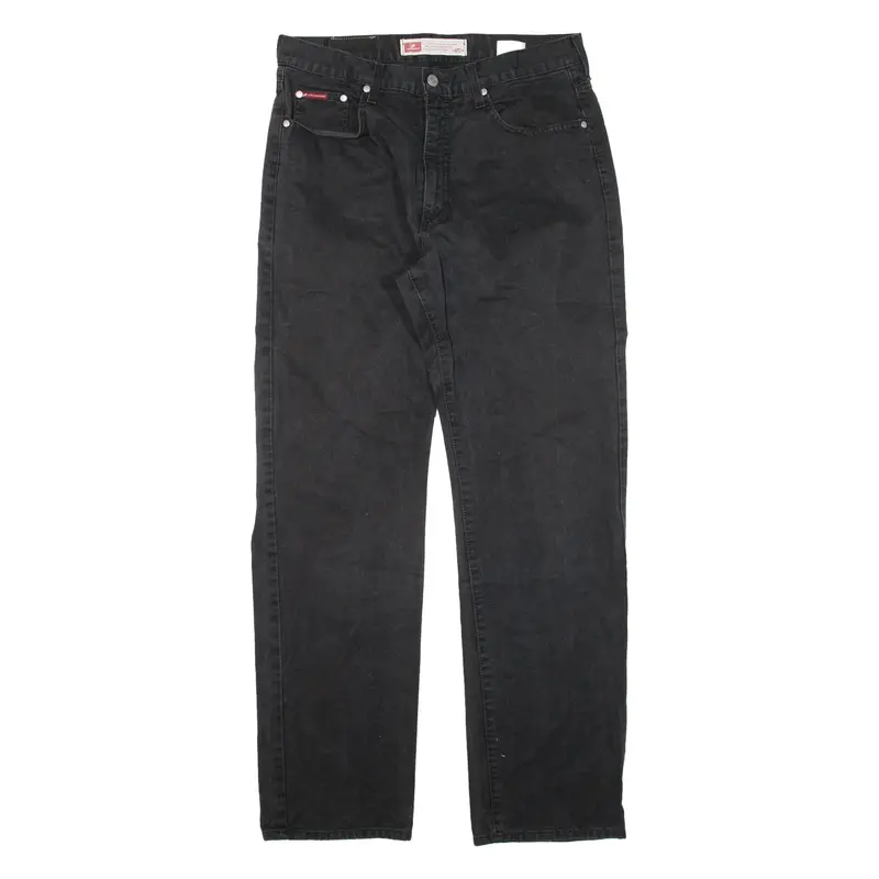 LEE COOPER Mens Jeans Black Regular Straight W34 L32