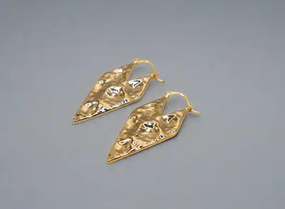 Gold Geometry Glam Earrings