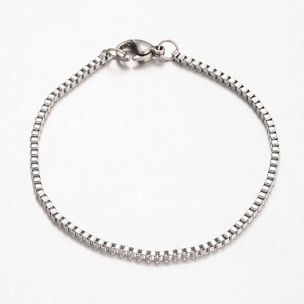 Tarnish Resistant 316 Surgical Stainless Steel Venetian Chains Bracelets