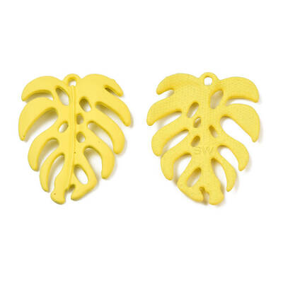 Spray Painted Alloy Pendants