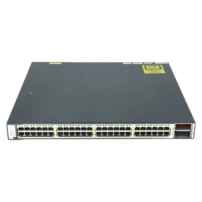 WS-C3750E-48PD-SF-RF Cisco WS-C3750E-48PD 48-Port + 2-Port X2 Switch