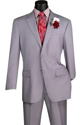 Professional Look Vinci Men's Wool Feel Business Suit Professional Look for Executives