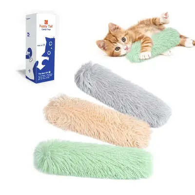 Potaroma Cat Toys Cat Pillows,3 Pack of Soft and Durable Crinkle Sound Catnip Cat Toys, Interactive Cat Kicker Toys for Indoo...
