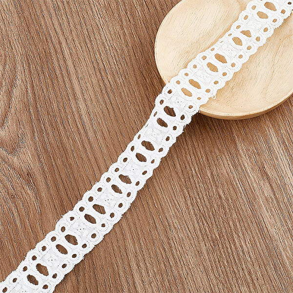 15 Yards Cotton Embroidery Flower Hollow Lace Ribbon