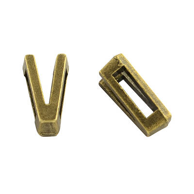 Tibetan Style Alloy Letter Slide Charms