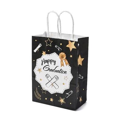 Graduation Theme Rectangle Paper Bags