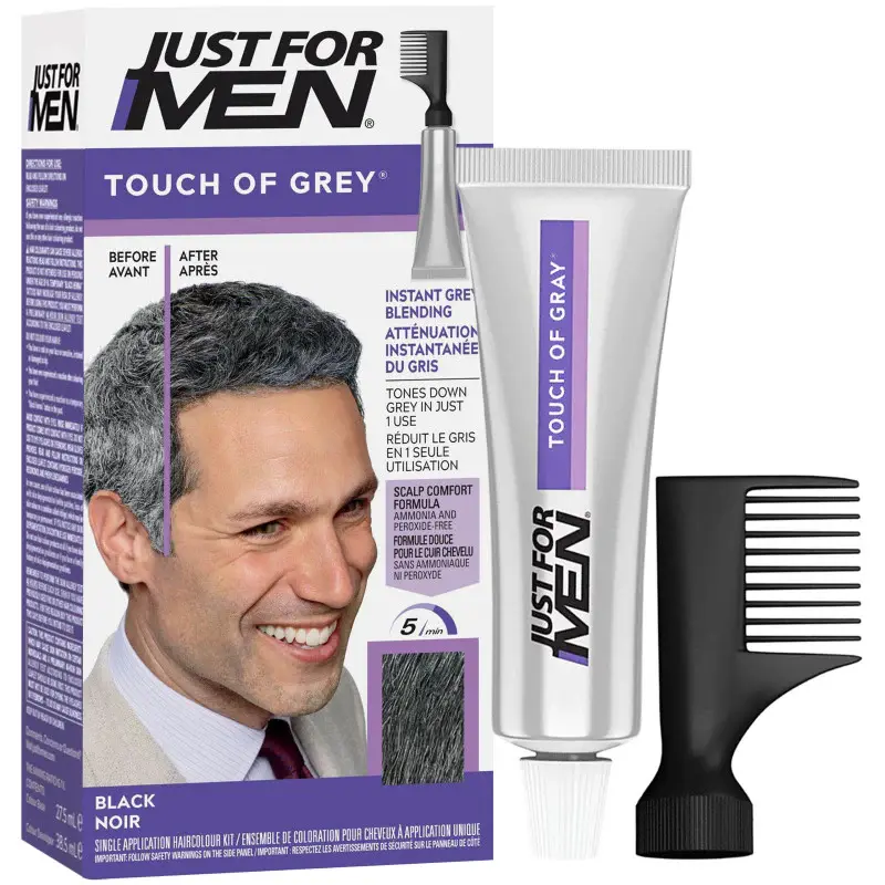 Just For Men Touch of Grey - Dissabbiatore per capelli da uomo 40 g T55