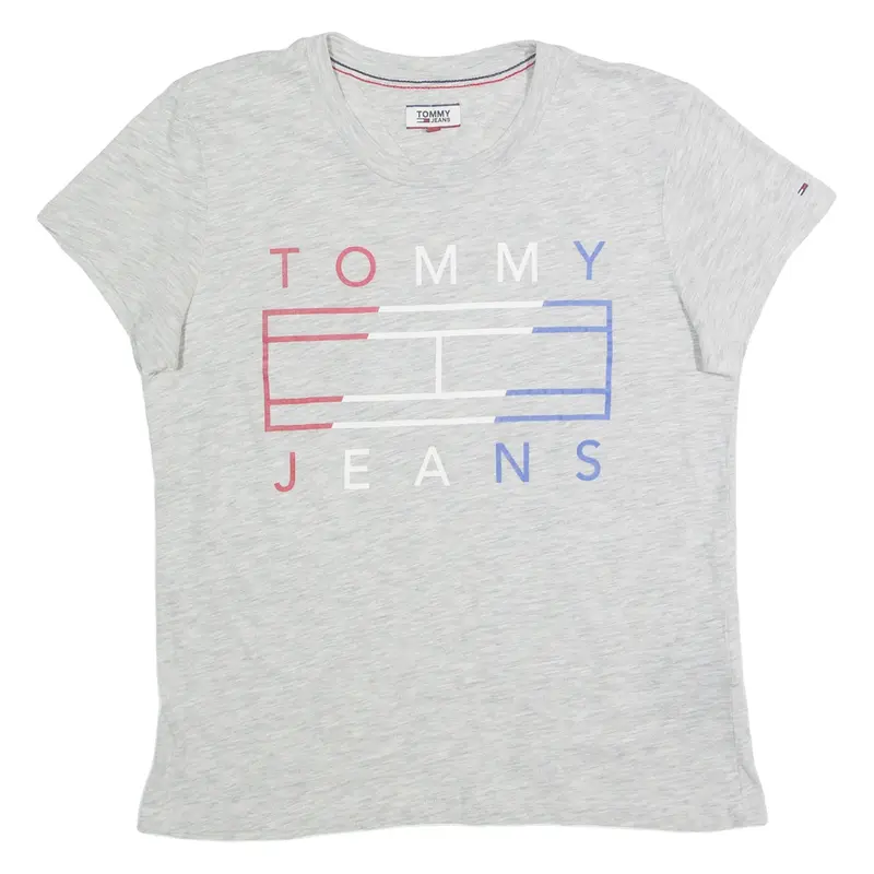 TOMMY HILFIGER Womens T-Shirt Grey M