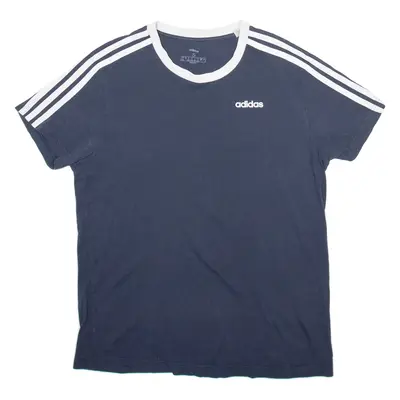 ADIDAS Mens T-Shirt Blue S