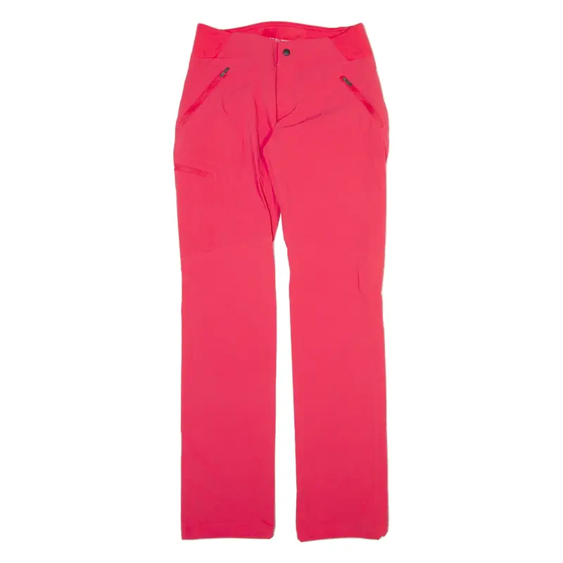 COLUMBIA Outdoor Womens Trousers Pink Slim Straight Nylon W30 L34
