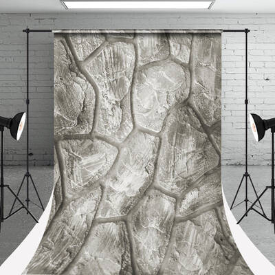 Retro Irregular Stone Road Texture Sweep Backdrop - Aperturee