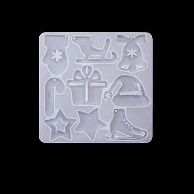 DIY Christmas Theme Pendant Silicone Molds