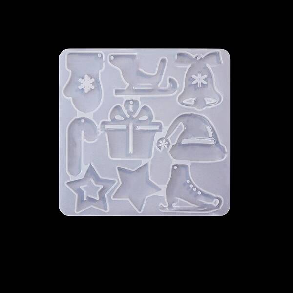 DIY Christmas Theme Pendant Silicone Molds