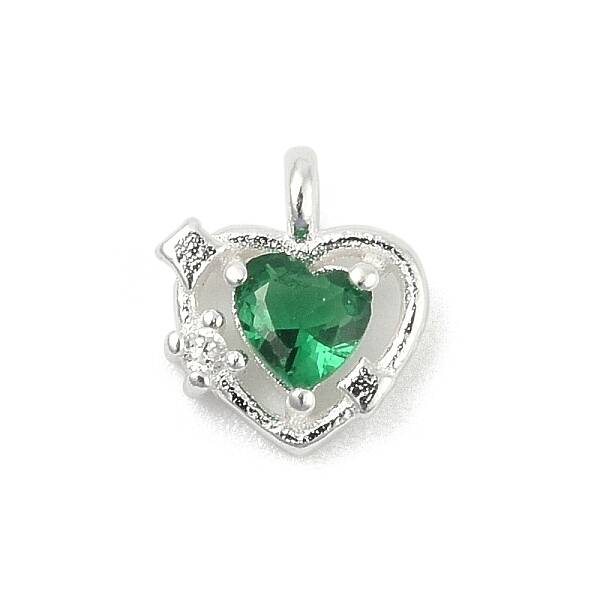925 Sterling Silver Micro Pave Cubic Zirconia Pendants