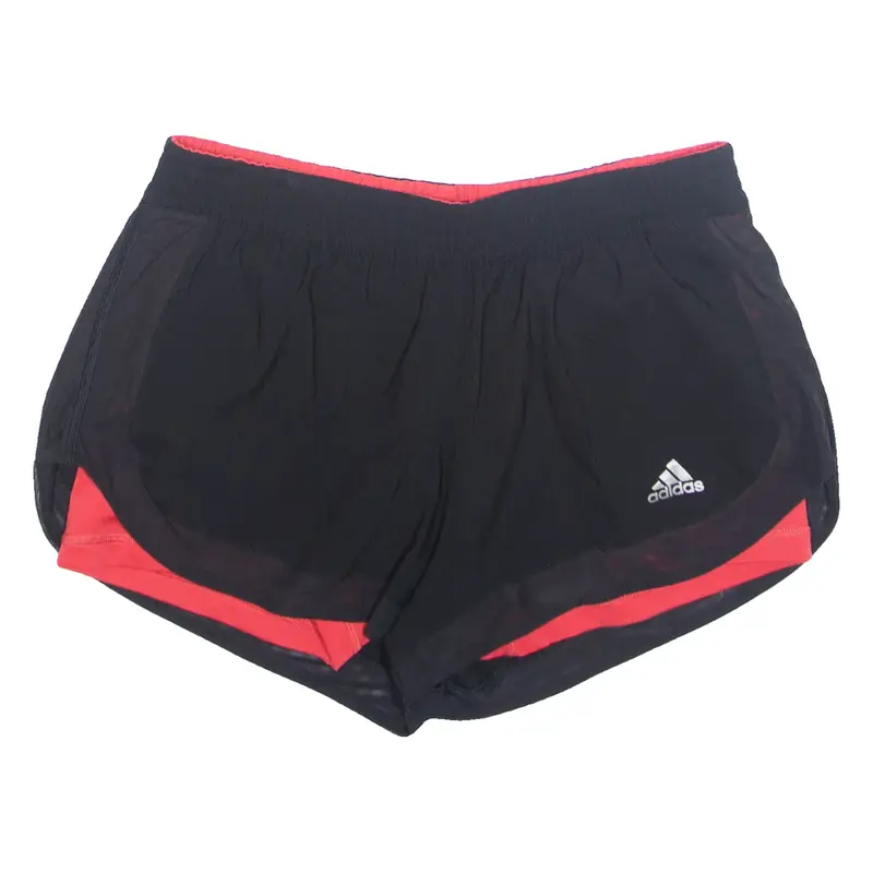 ADIDAS Womens Sports Shorts Black Slim S W28