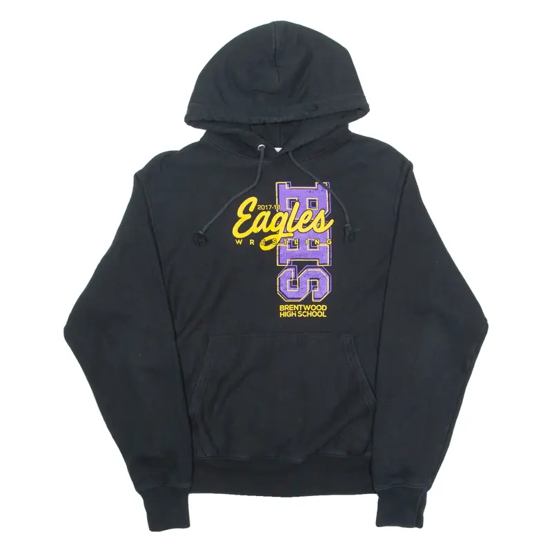 CHAMPION REVERSE WEAVE BHS Eagles Wrestling Mens Black Hoodie USA M