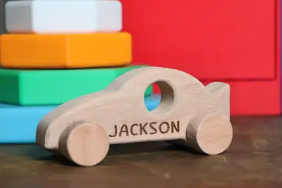 Wooden Toy Race Car
